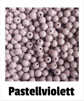 Holzperlen 8mm pastellviolett